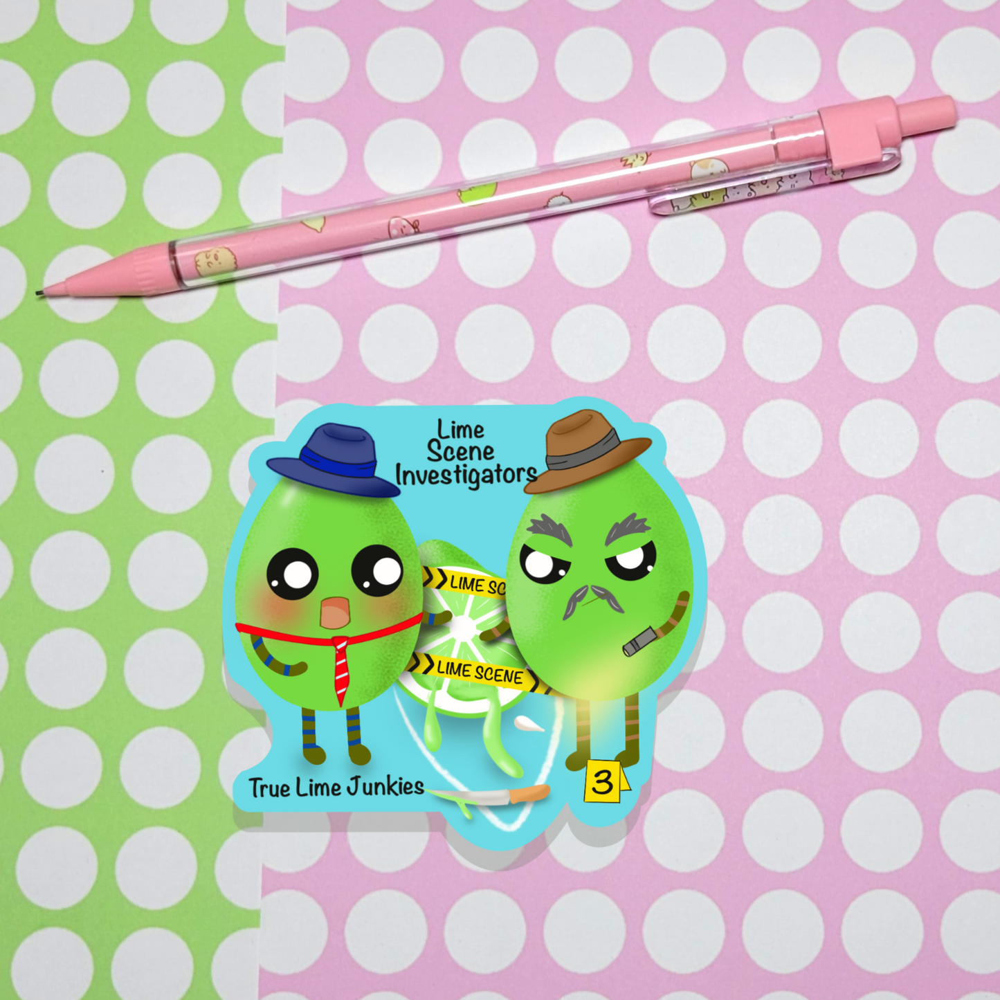 Lime Scene Investigators Sticker