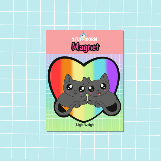 Cats Love Everyone Magnet