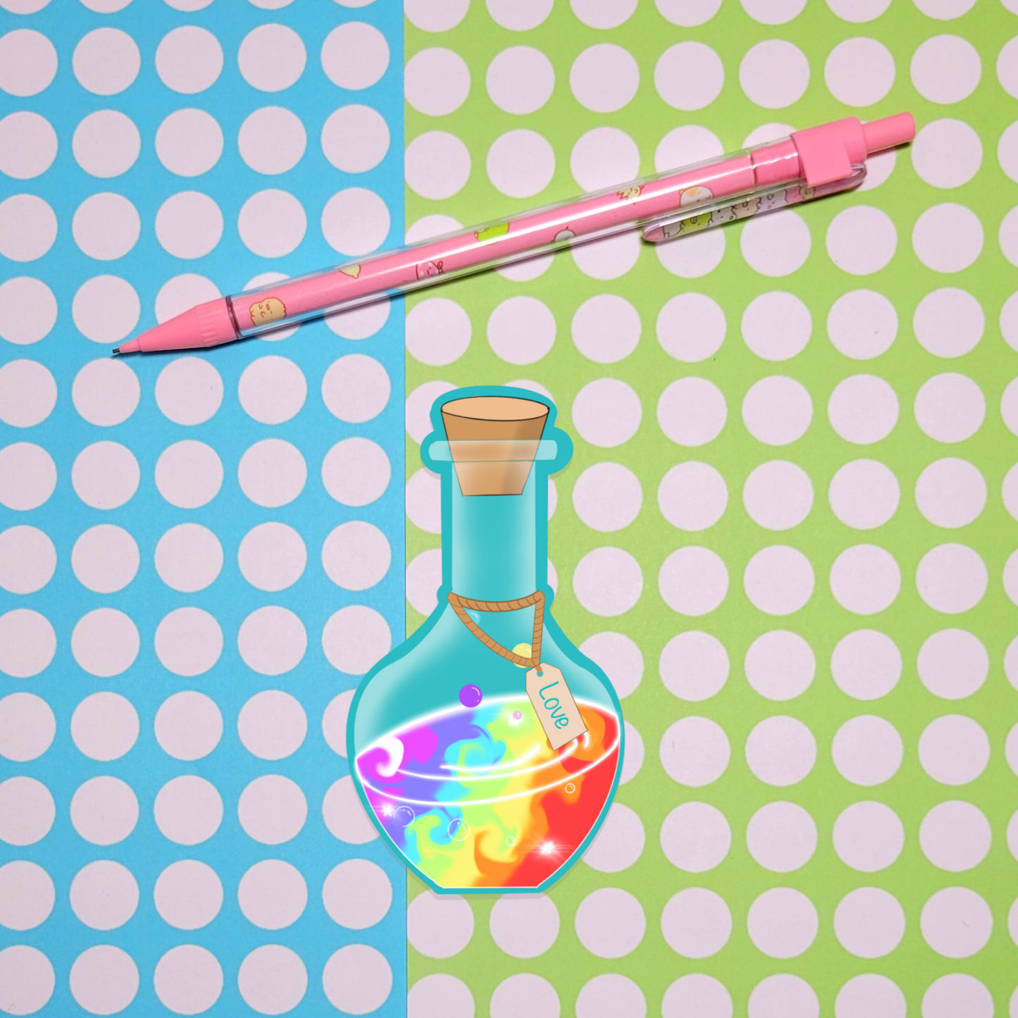 Love Rainbow Potion Sticker