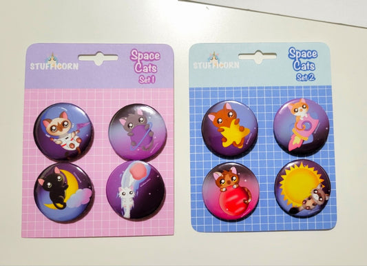 Space Cat Buttons