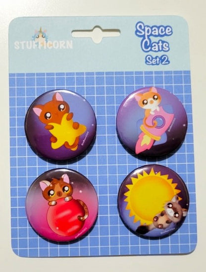 Space Cat Buttons