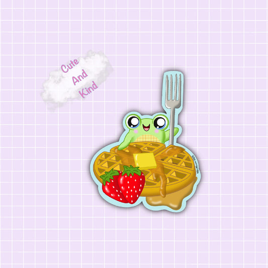 Cute and Kind-Luci Loves Waffles Update Sticker