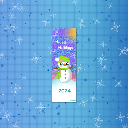 Holiday Snowman Bookmark