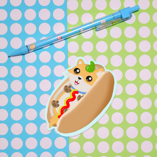 Hot Dog Dog Sticker