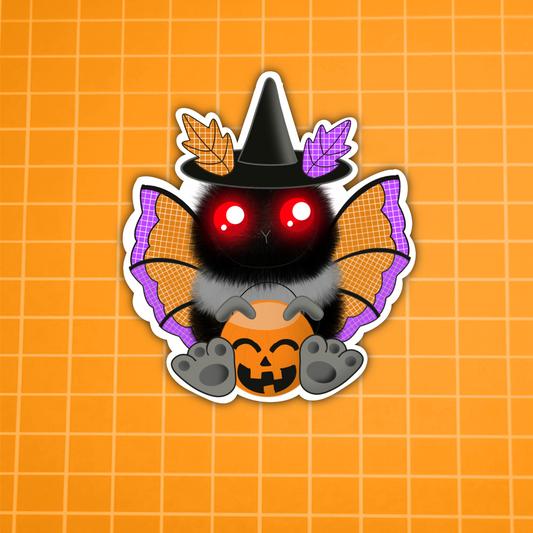 Mothman Halloween Sticker