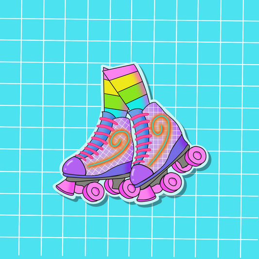 80's Skates (Retro) Sticker