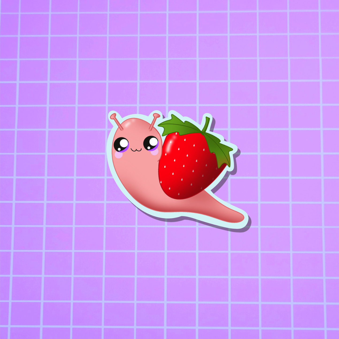 Strawberry Snail Sticker