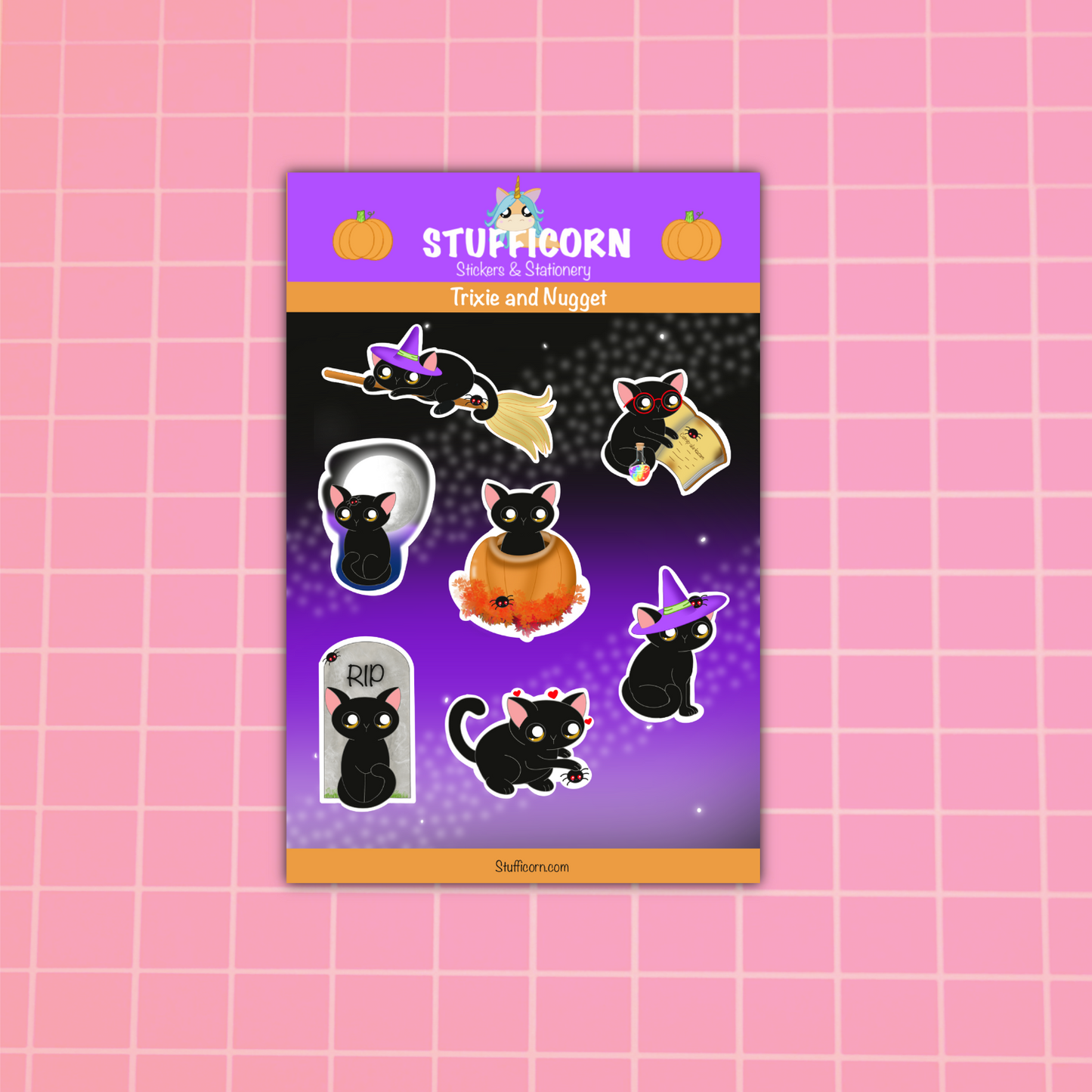 Trixie and Nugget Halloween Sticker Sheet