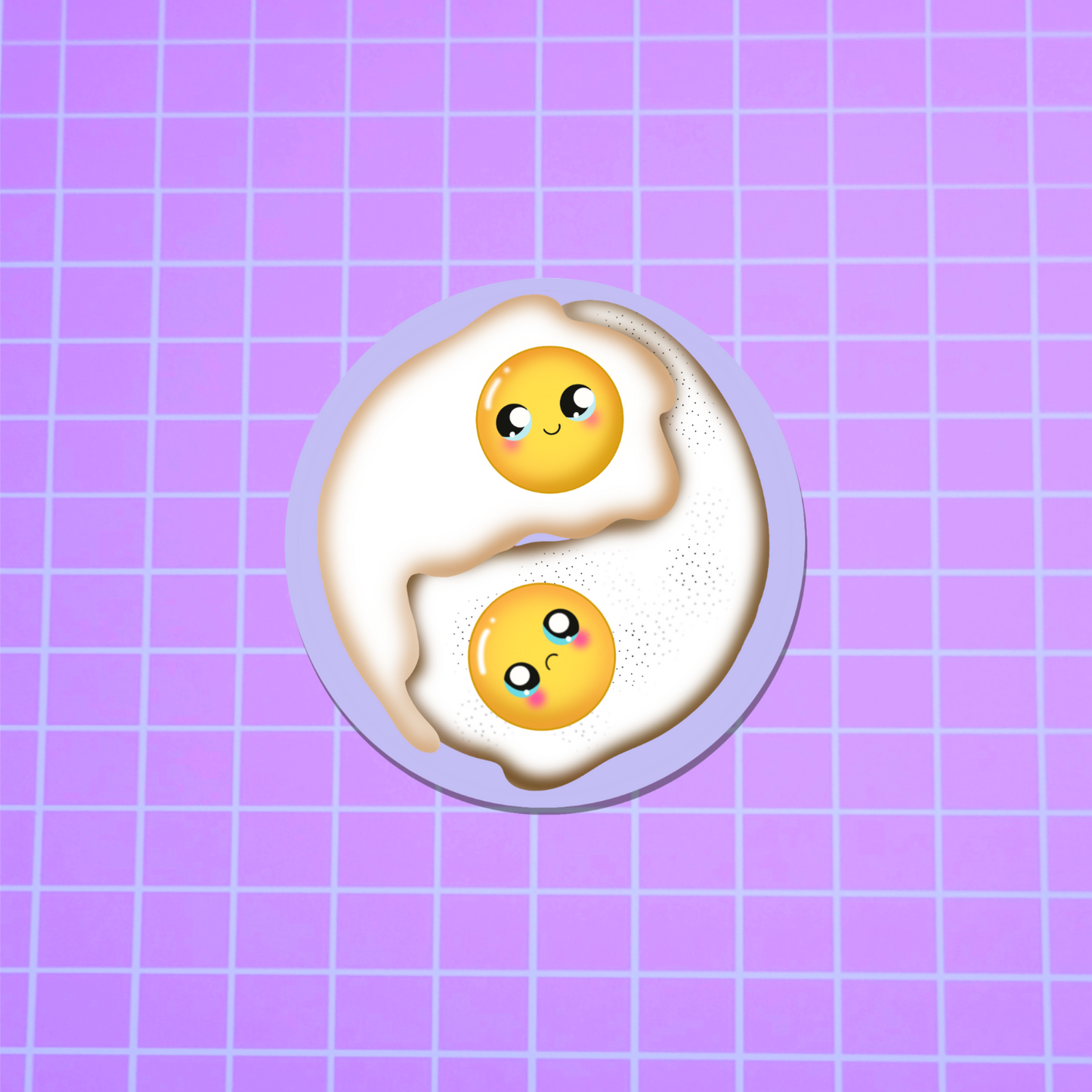 Yin Yang Egg Sticker