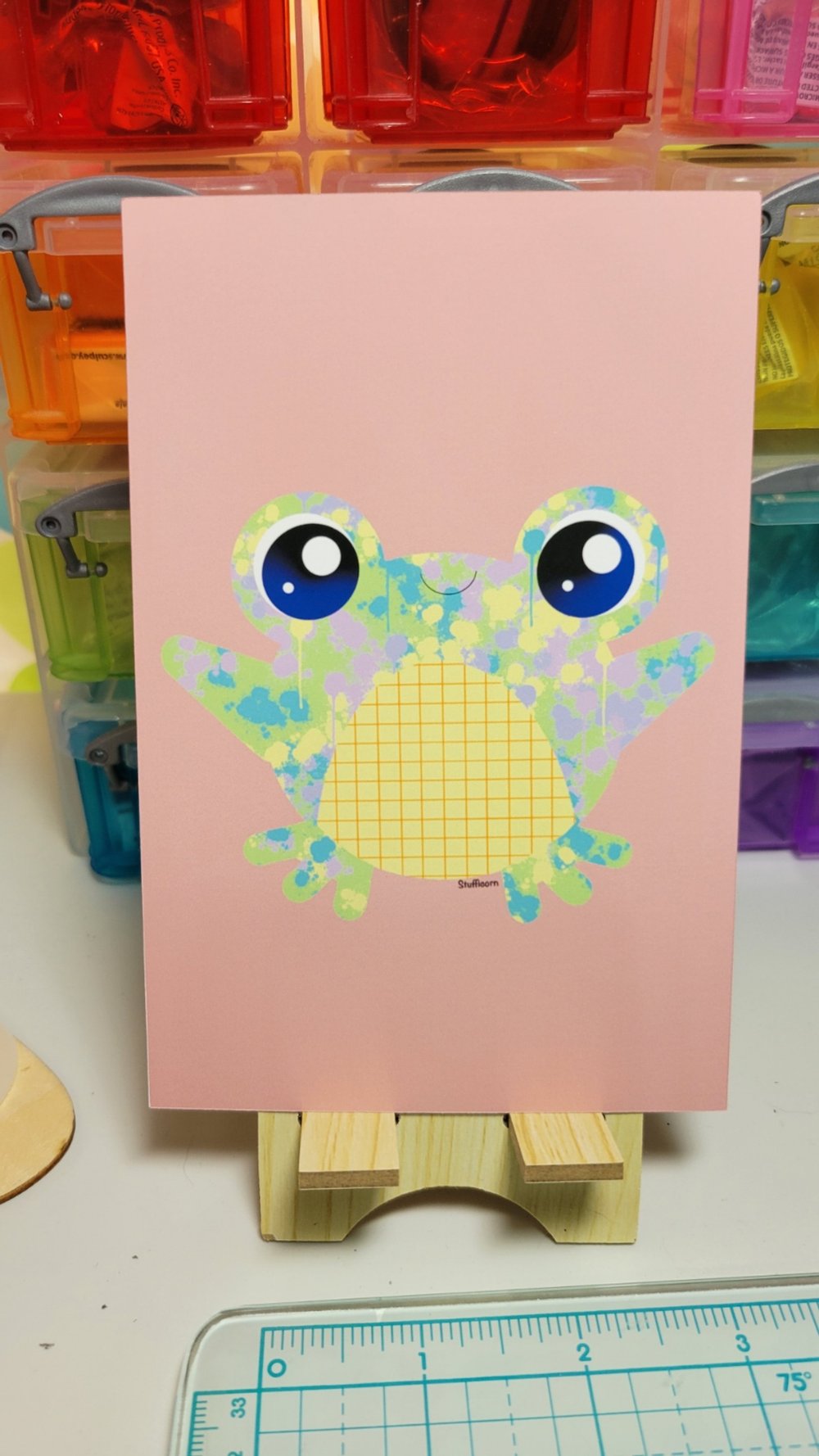 Painted Frog Art Print