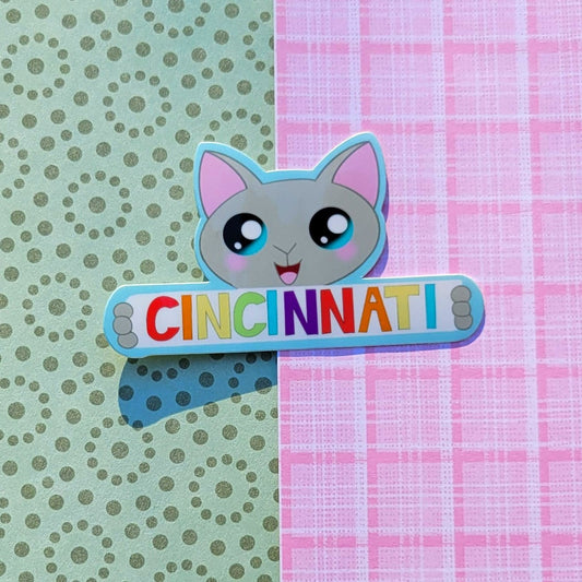 Cincinnati Cat Sticker