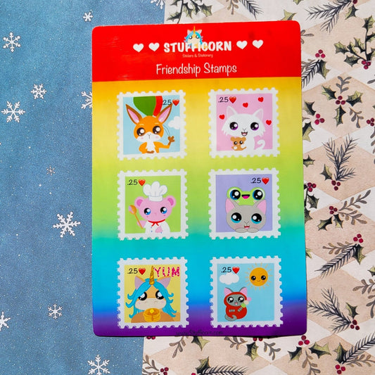 Friendship Stamps Sticker Sheet