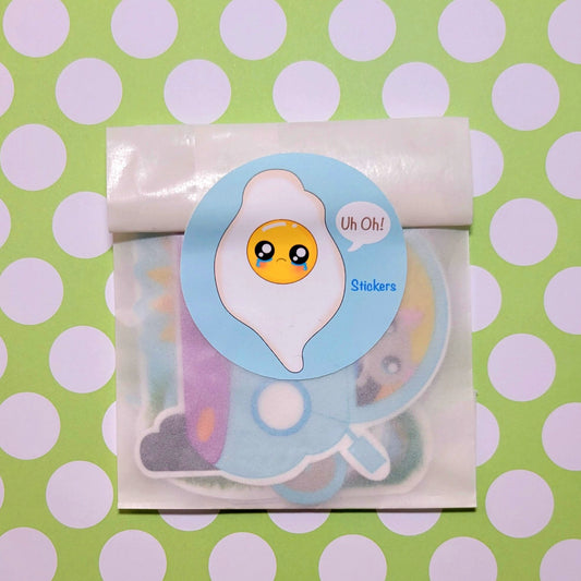 Sad Egg's Uh Oh Sticker Bundle