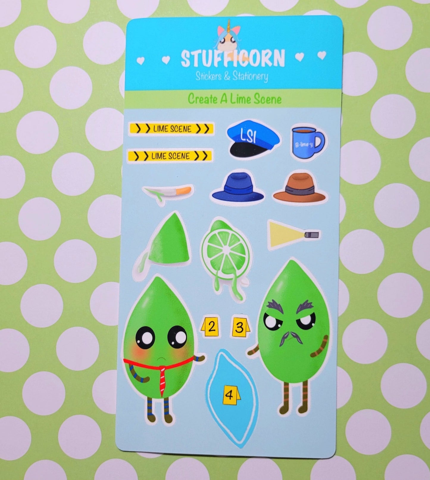 Create A Lime Scene Investigators Sticker Sheet