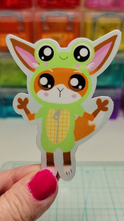 Jo the Fox in Luci Costume Sticker